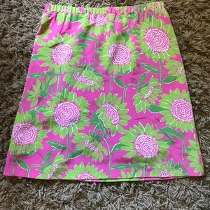 Lilly Pulitzer silk mini skirt